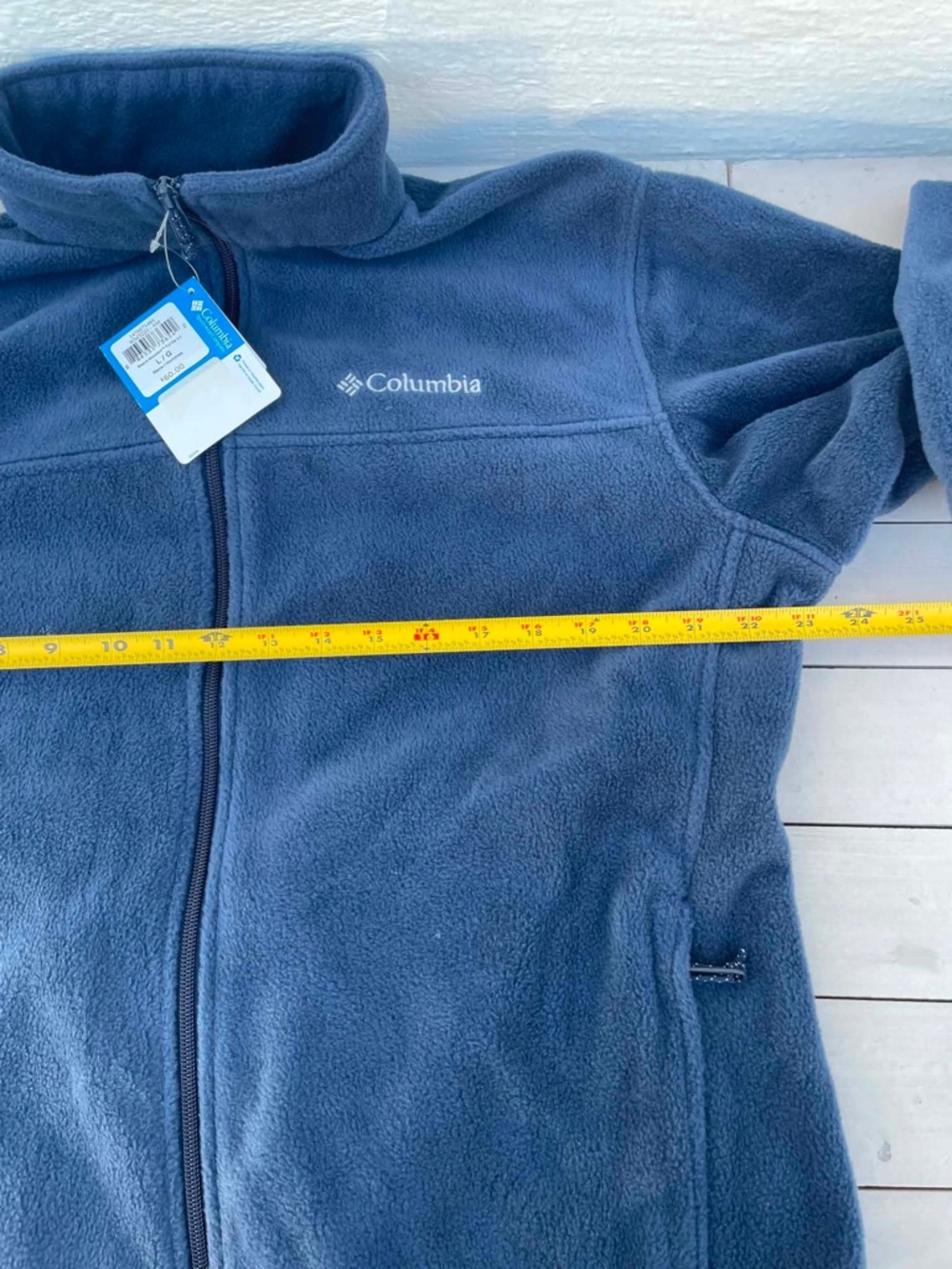 Columbia Navy Full-Zip Fleece Jacket - Picture 7 of 8